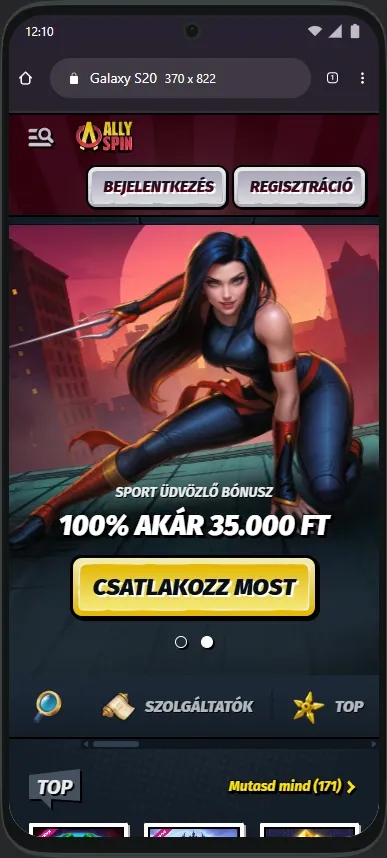 AllySpin Mobil Kaszinó
